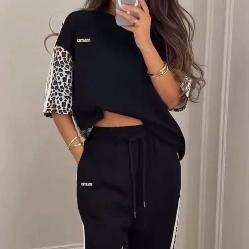 2025 New Arrive - 50% OFFLeopard Print Patchwork Sweatshirt