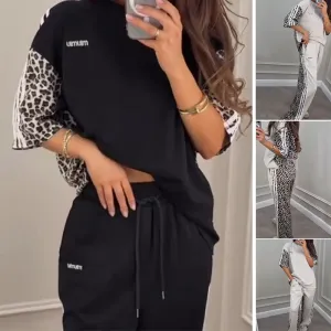 2025 New Arrive - 50% OFFLeopard Print Patchwork Sweatshirt