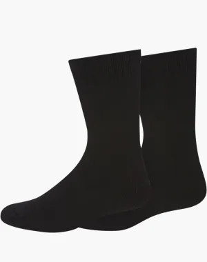 2PK HEAVY DUTY WORK SOCKS – BAMBOO - BLACK