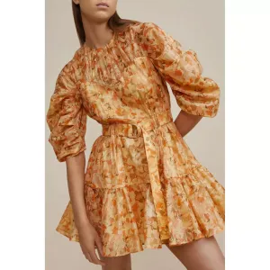 Acler Bonhill dress - Peach Parfait