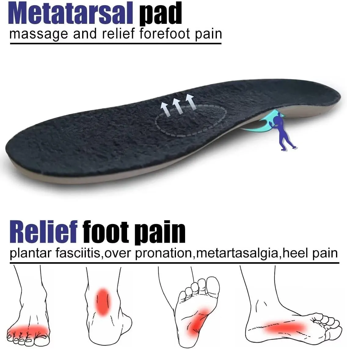 ADAX Men's Plantar Fasciitis & Pain Relief Orthotic Slippers with Arch Support (Size:US 7-US 14)