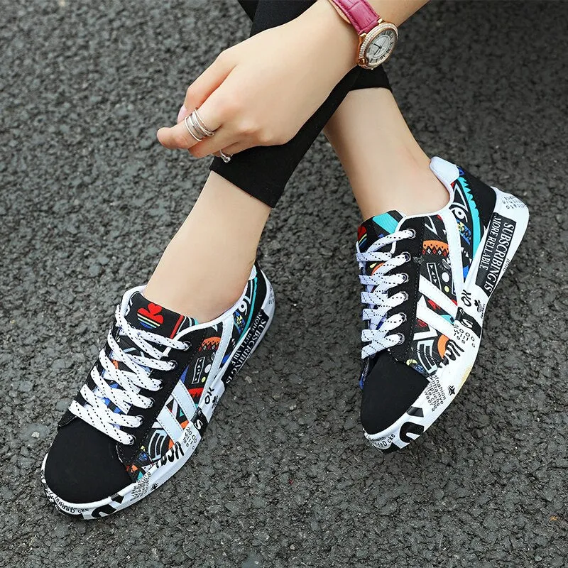 Aesthetic Patterned Summer Lady's Sneakers