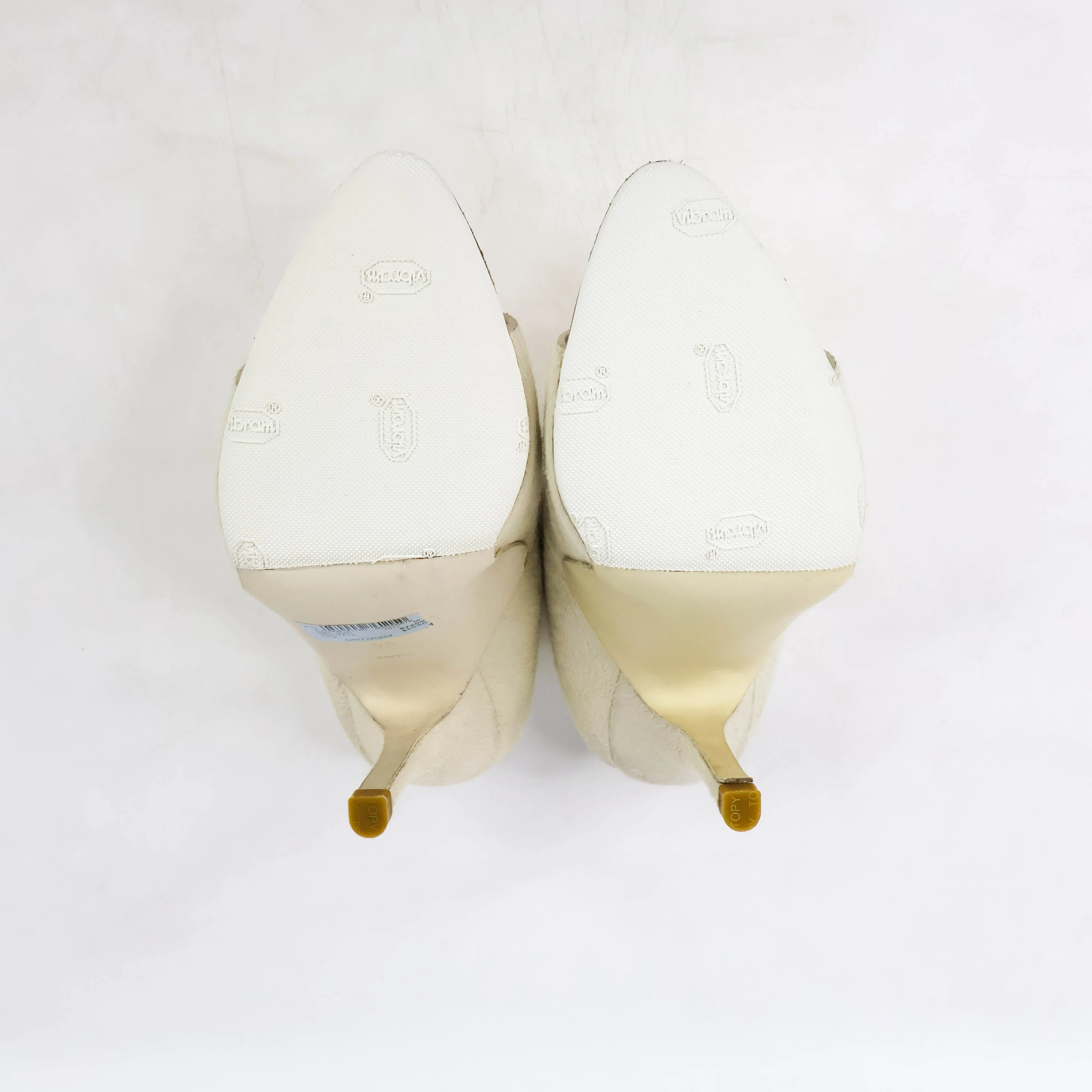Alexander Wang Pony Hair Sandals Heels White 36