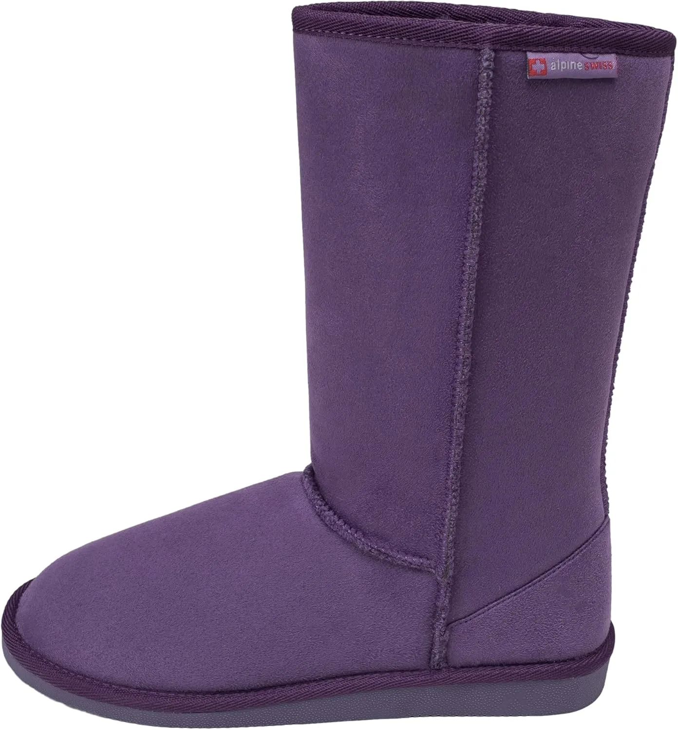 Alpine Swiss Womens 11 Tall Mid Calf Winter Boots Faux Shearling Aussie Classic