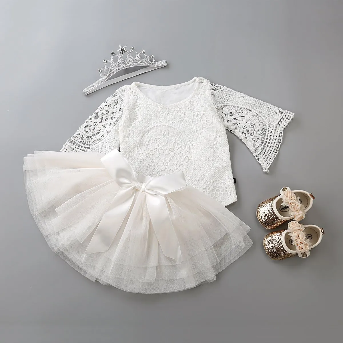 Antheron Baby Girls Mary Jane Flats Soft Sole Infant Moccasins Floral Sparkly Toddler Princess Dress Shoes