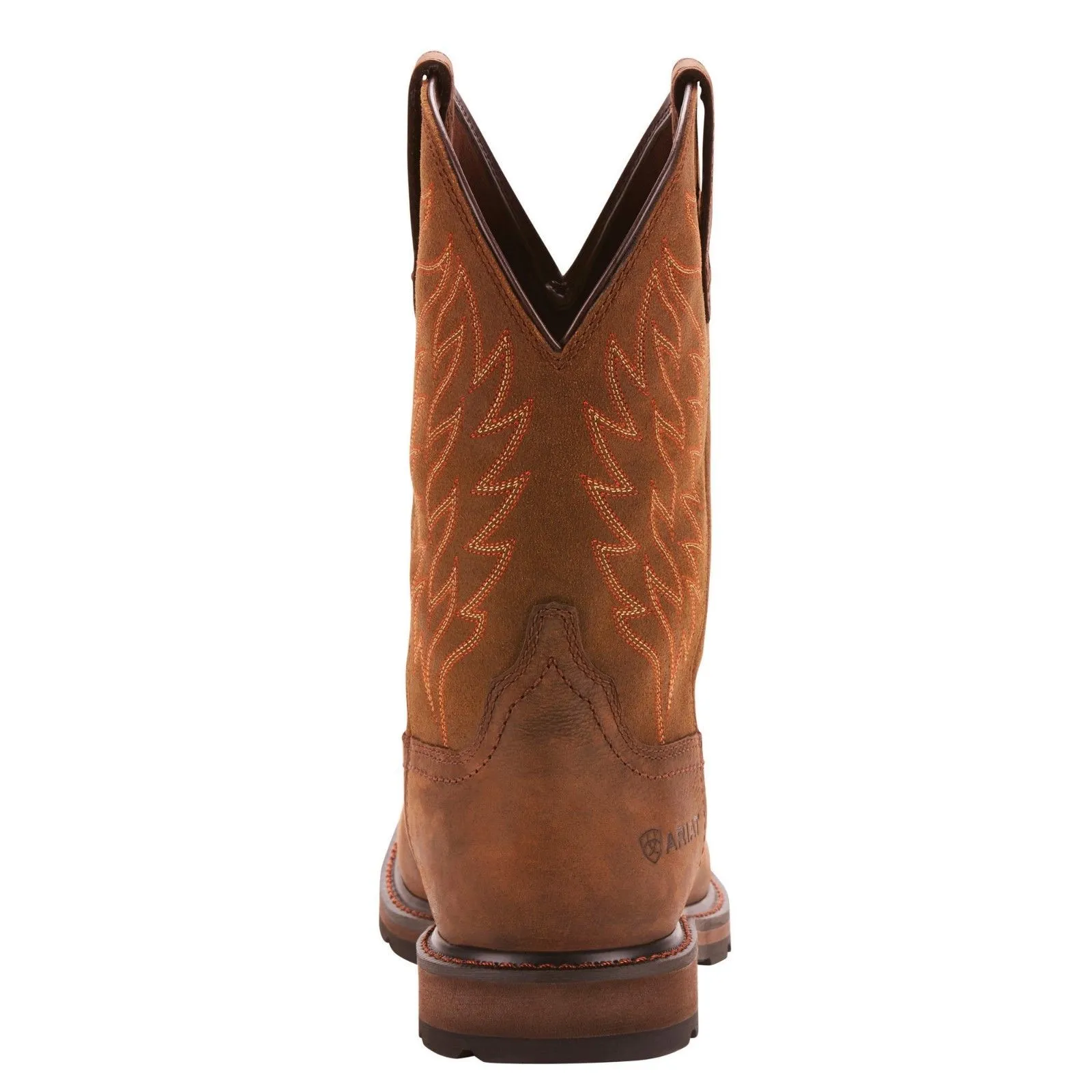 Ariat Men's Groundbreaker H20 Square Toe Brown Work Boots 10024984
