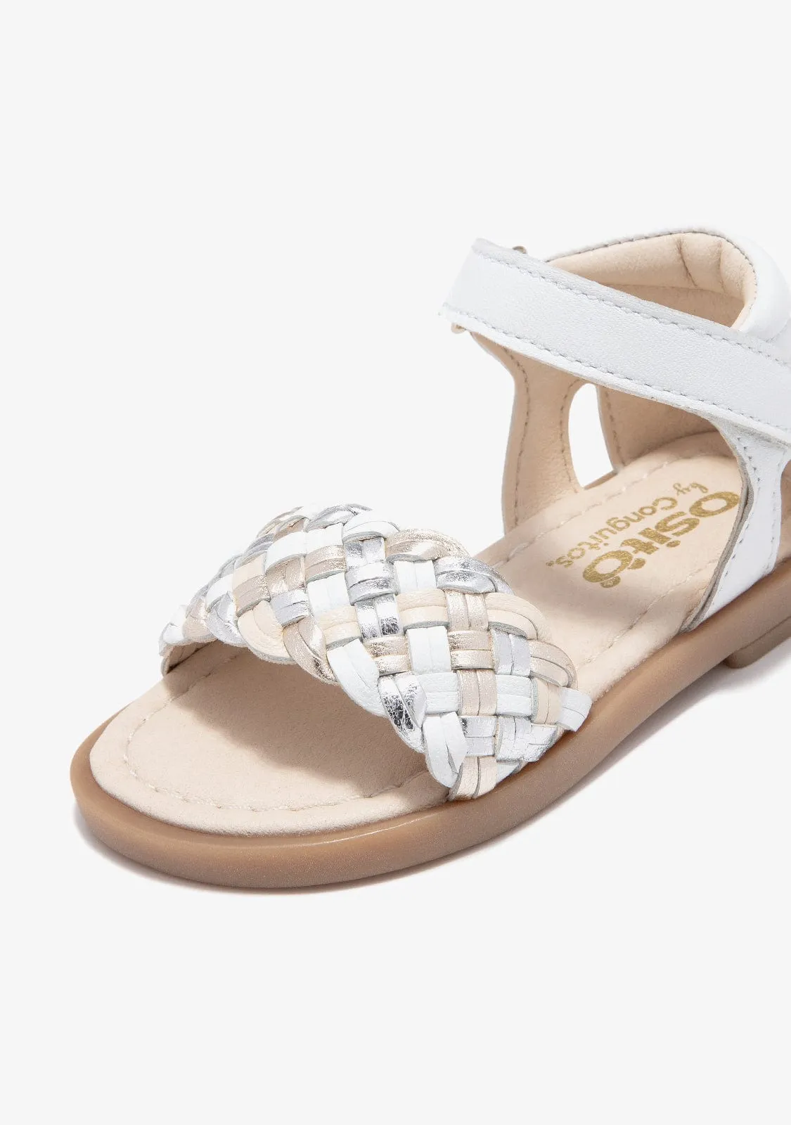 Baby´s White Braid Sandals