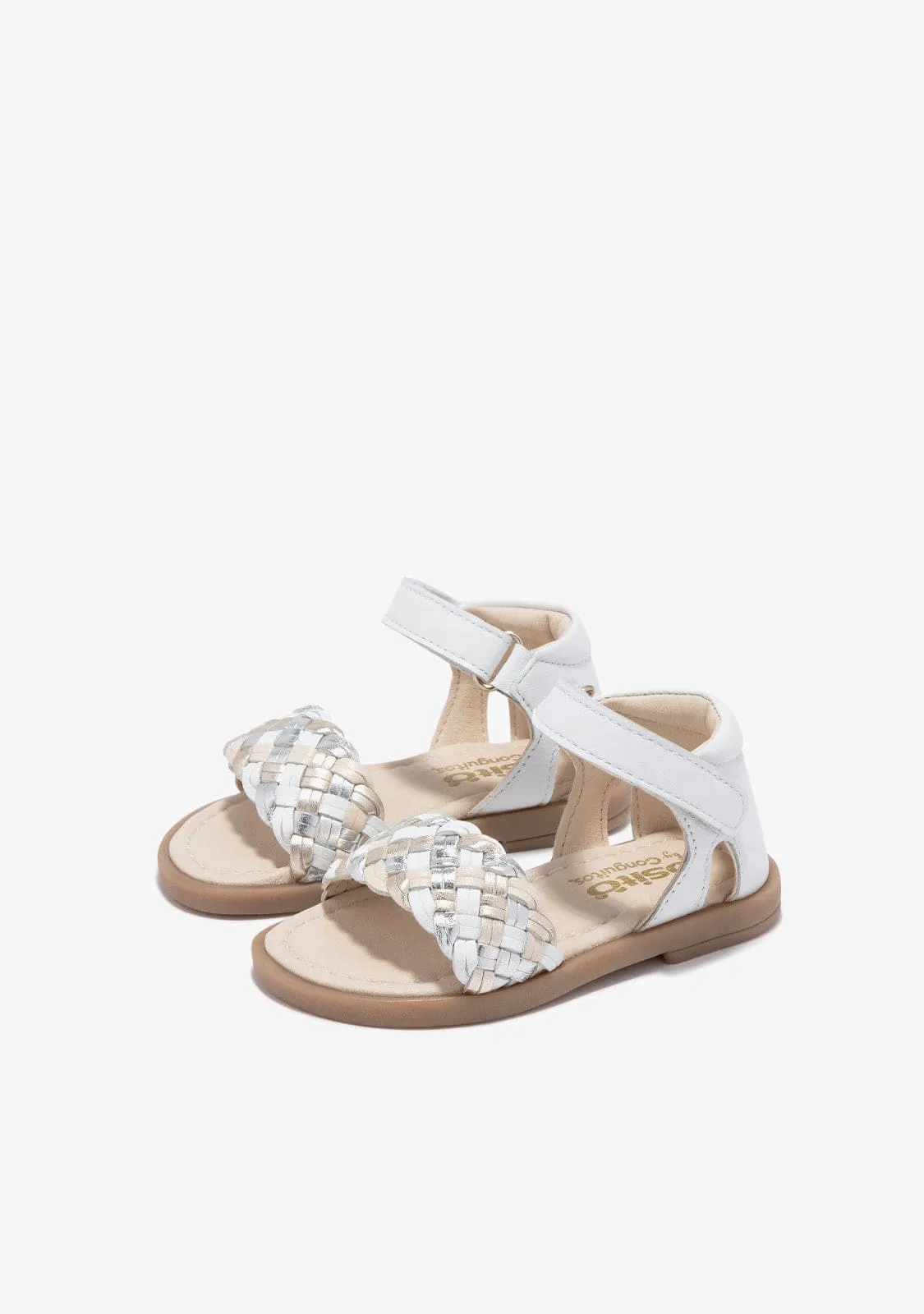 Baby´s White Braid Sandals