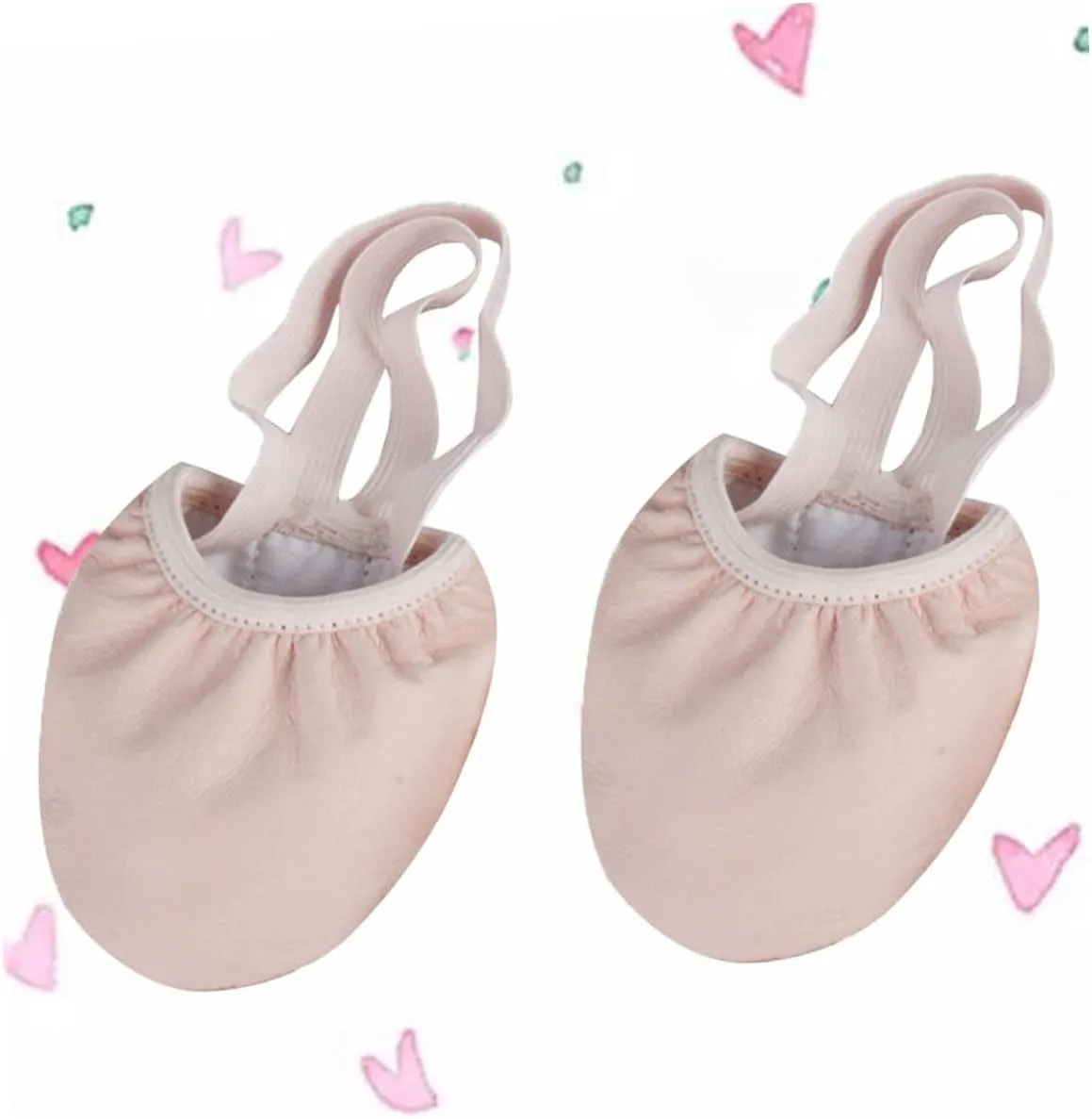 Ballet Dance Shoes Elastic Toe Shoes Breathable Material Half Toe Cover Size Great for Yoga Folk Modern Ballroom Jazz Ballet