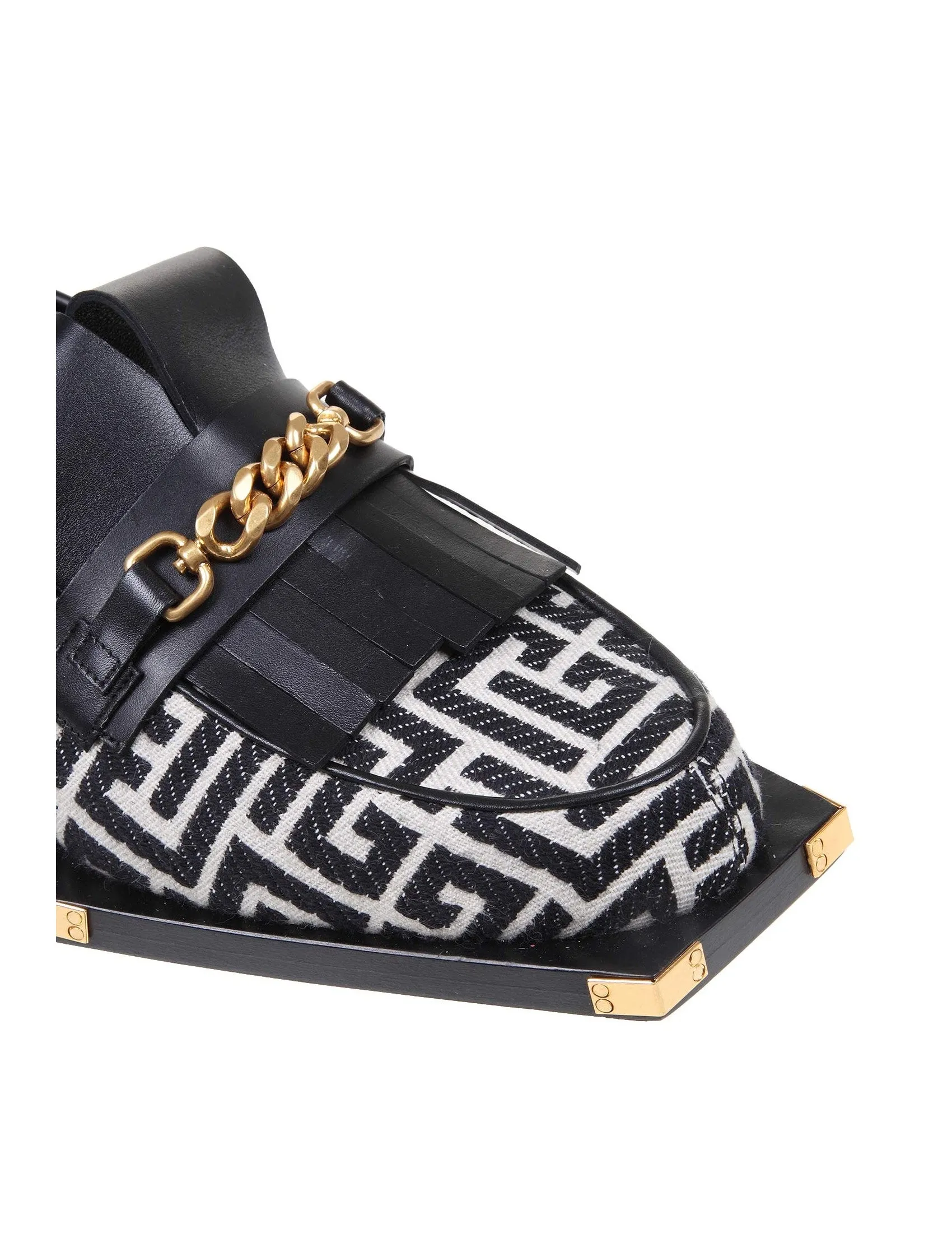 Balmain Tomi Monogram Jacquard Loafers