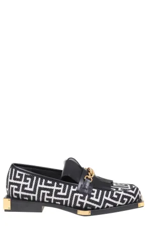 Balmain Tomi Monogram Jacquard Loafers