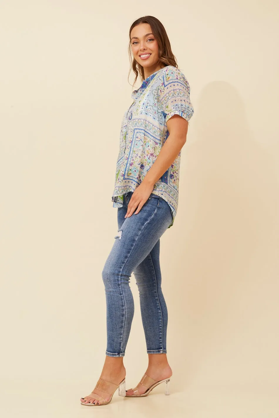 BARLOW DIAMANTE DETAIL TOP