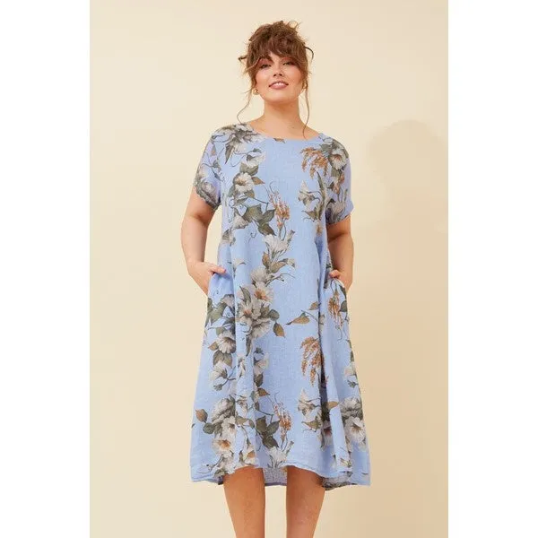 BATISTA LINEN MIDI DRESS