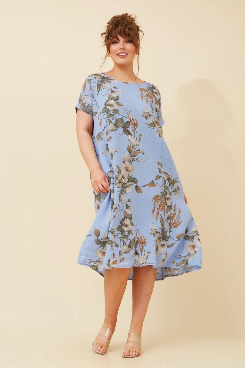 BATISTA LINEN MIDI DRESS