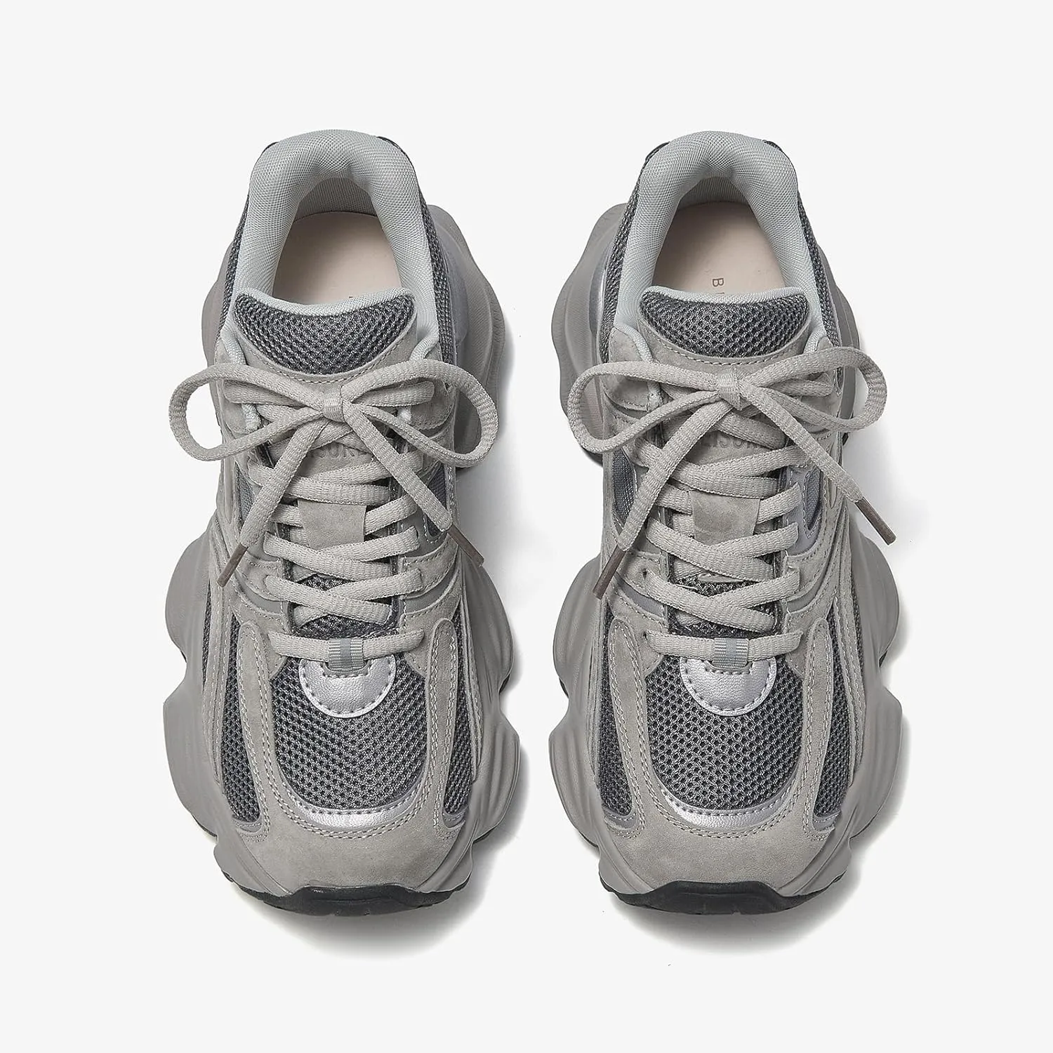 BEAU TODAY Womens Walking Shoes, Casual Fashion Wide Sneakers for Women, Comfortable Retro Walkikng Sneakers, Lightweight Breathable Non-Slip Trainer Workout Gym Athletic Running Shoes