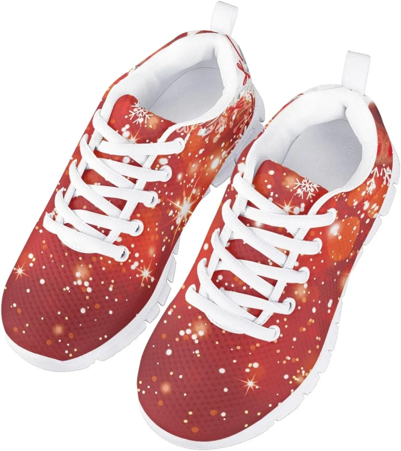 Bengbobar Christmas Sneakers for Kids Breathable Walking Shoes Girls Boys Most Comfortable Vocation Daily Walking Shoes Kids