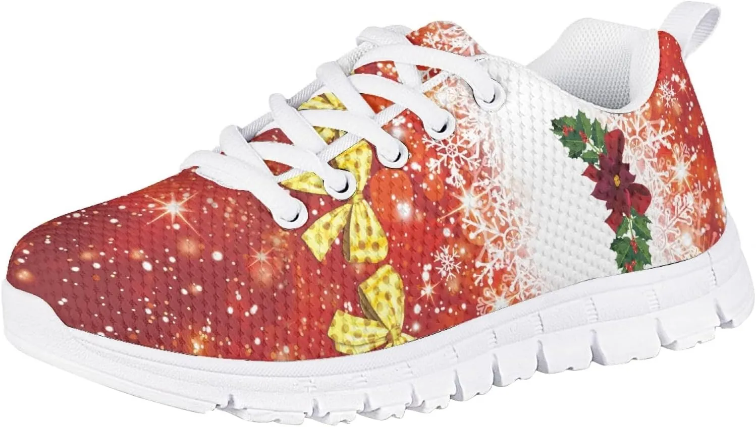 Bengbobar Christmas Sneakers for Kids Breathable Walking Shoes Girls Boys Most Comfortable Vocation Daily Walking Shoes Kids