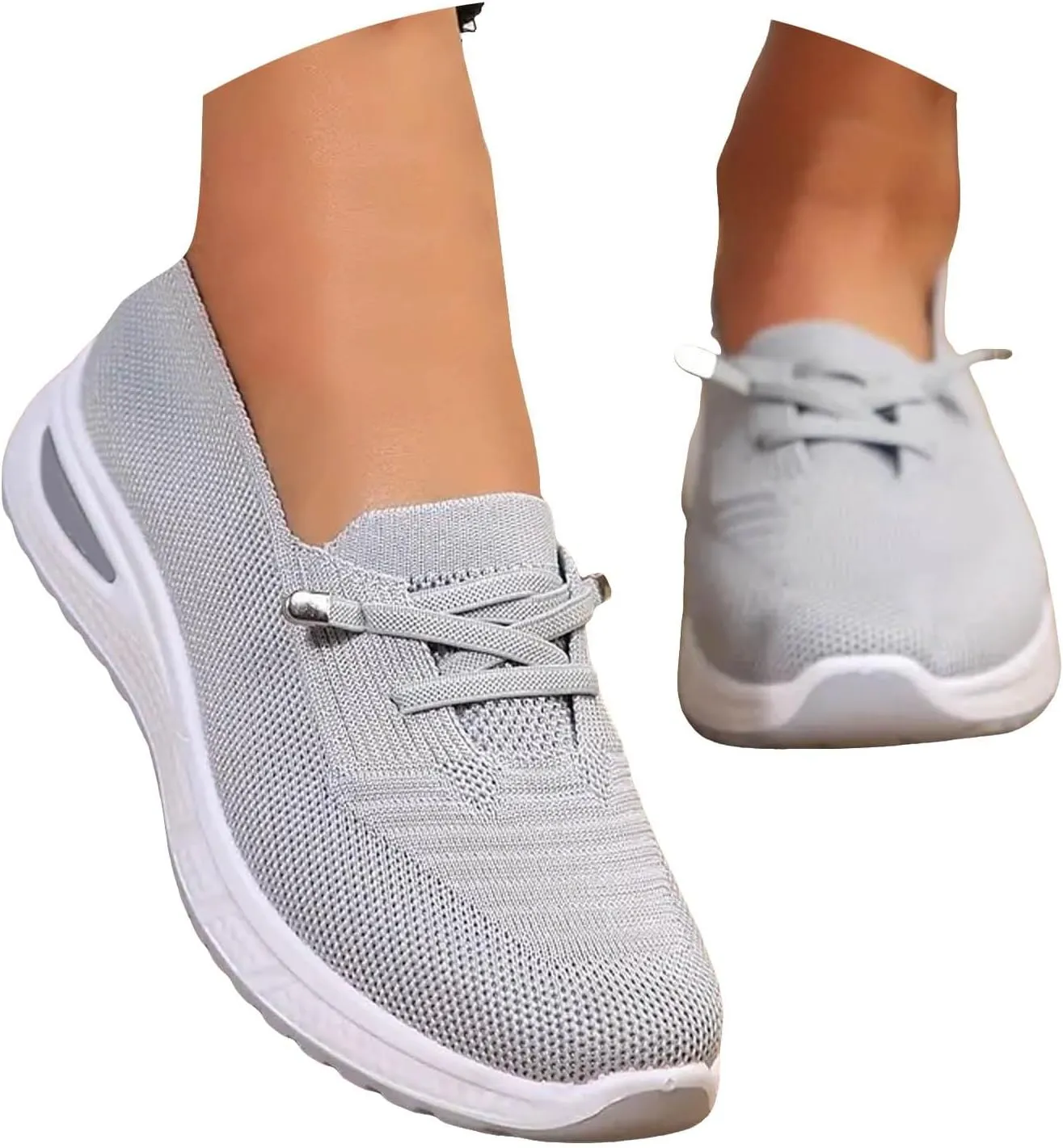Best Walking Shoes for Plantar Fasciitis Women Arch Support Slip On Orthopedic Shoes Lightweight Non Slip Mesh Walking Sneakers
