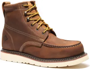 Bonanza Boots FRONTIER PLUS 6" Men's Moc Toe Unlined Work Boots Steel Toe