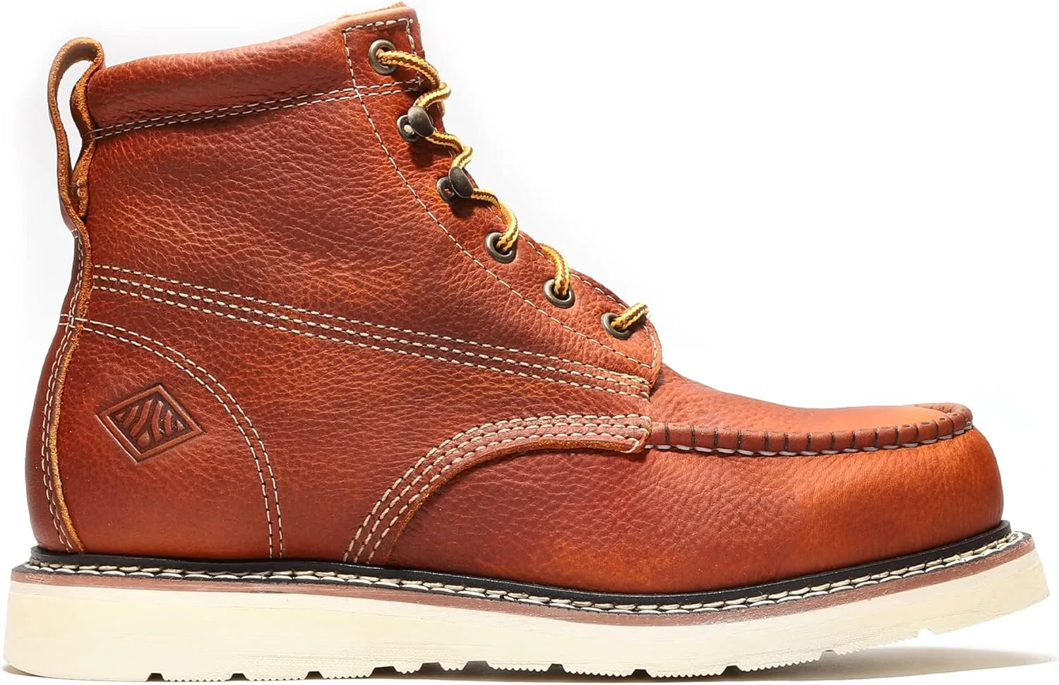Bonanza Boots FRONTIER PLUS 6" Men's Moc Toe Unlined Work Boots Steel Toe