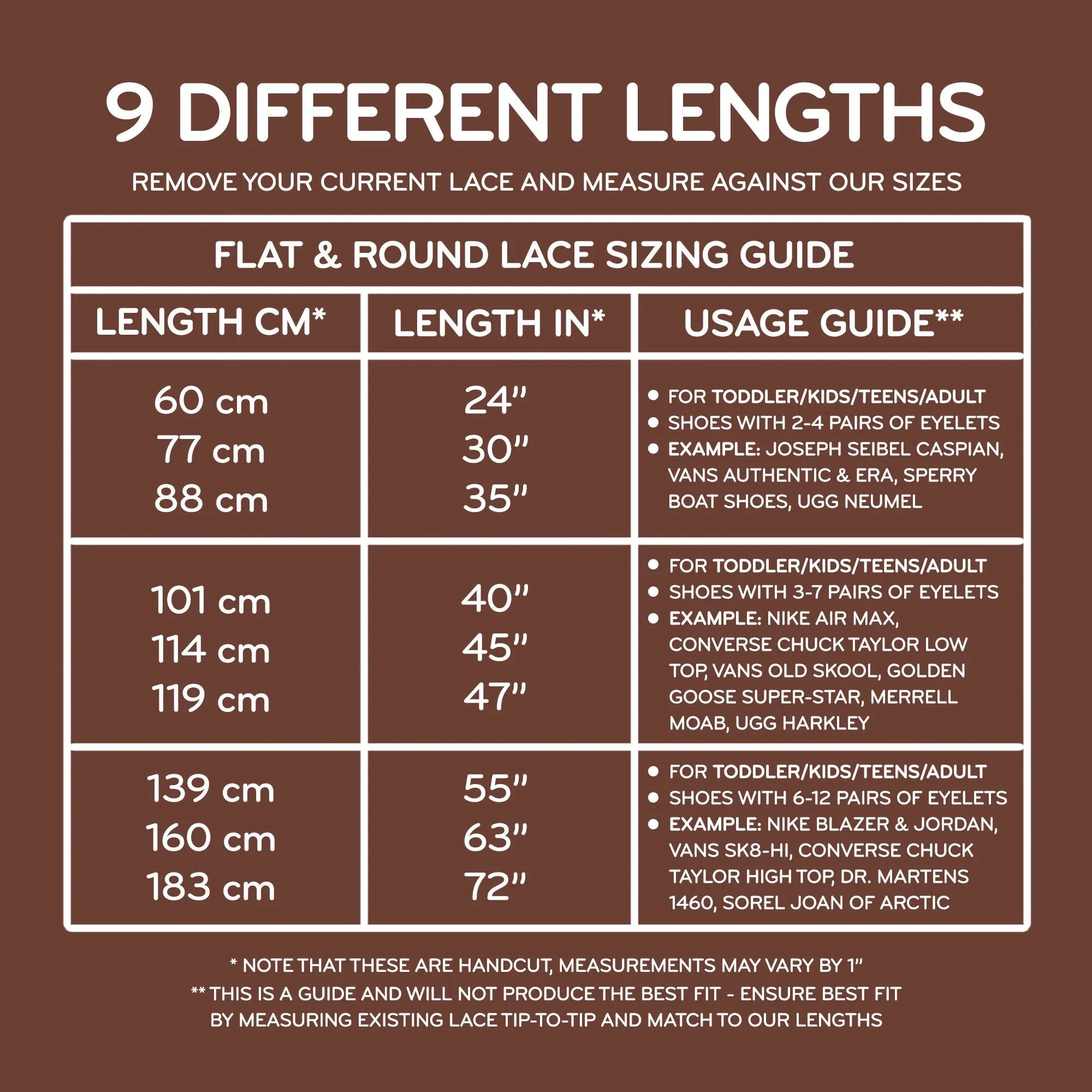 Brown Flat Elastic Stretch Shoe Laces