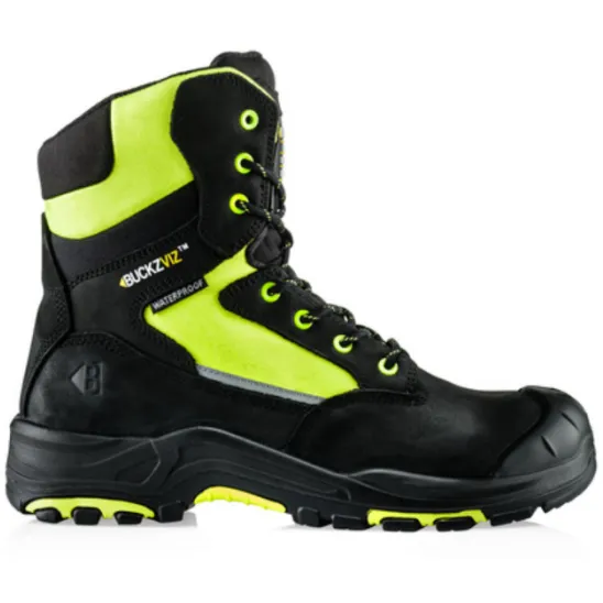 Buckler Safety Lace/Zip Boot – Hi-Viz Waterproof Work Boots | BVIZ1YL