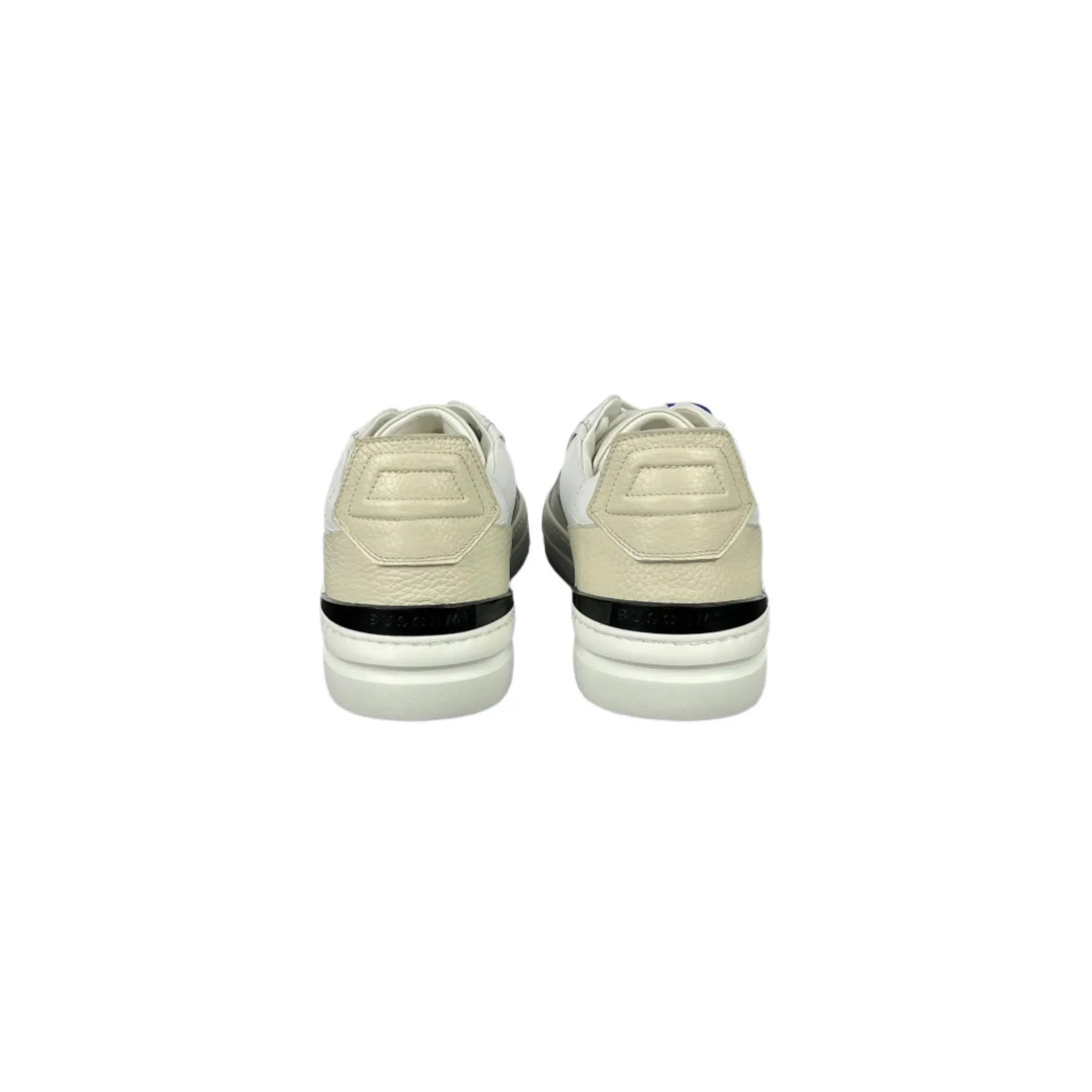Buscemi Mens Estra Off White Leather Sneakers SAMPLE