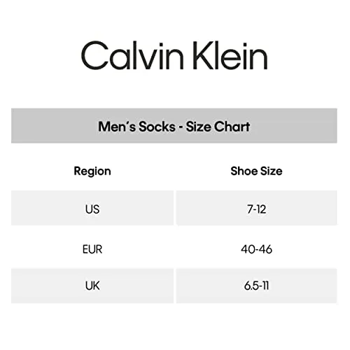 Calvin Klein Men's Dress Socks - Lightweight Cotton Blend Crew Socks (8 Pack), Size 7-12, Black Texture