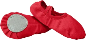 Canvas Ballet Dance Shoes Girls Ballet Shoes Stretch Split Sole for Perform Dance Yoga Ballet Shoes for Toddler Girls