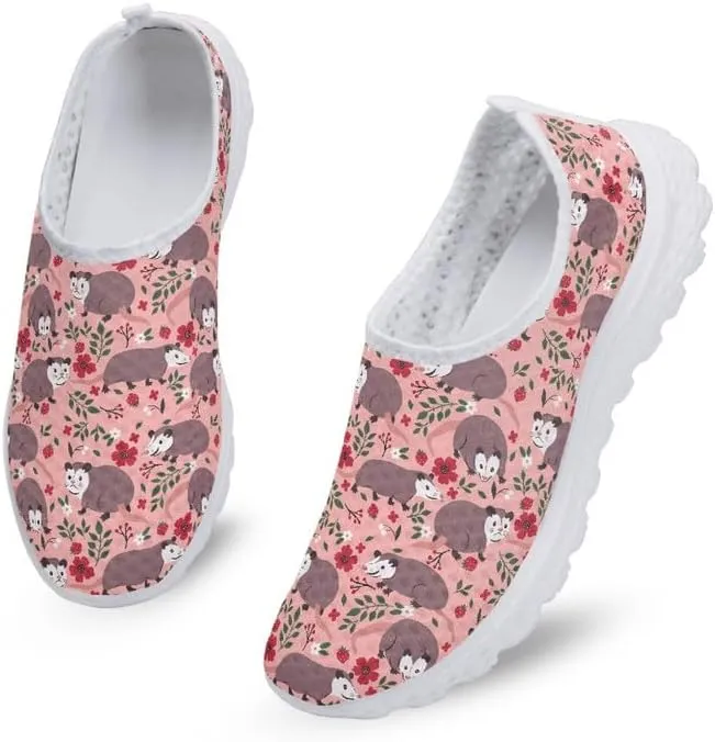 Cardinal Bird Women Sports Athletic Walking Work Shoes, Comfortable Easy Mesh Shoes, Footwear Sole Loafers