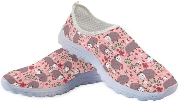 Cardinal Bird Women Sports Athletic Walking Work Shoes, Comfortable Easy Mesh Shoes, Footwear Sole Loafers