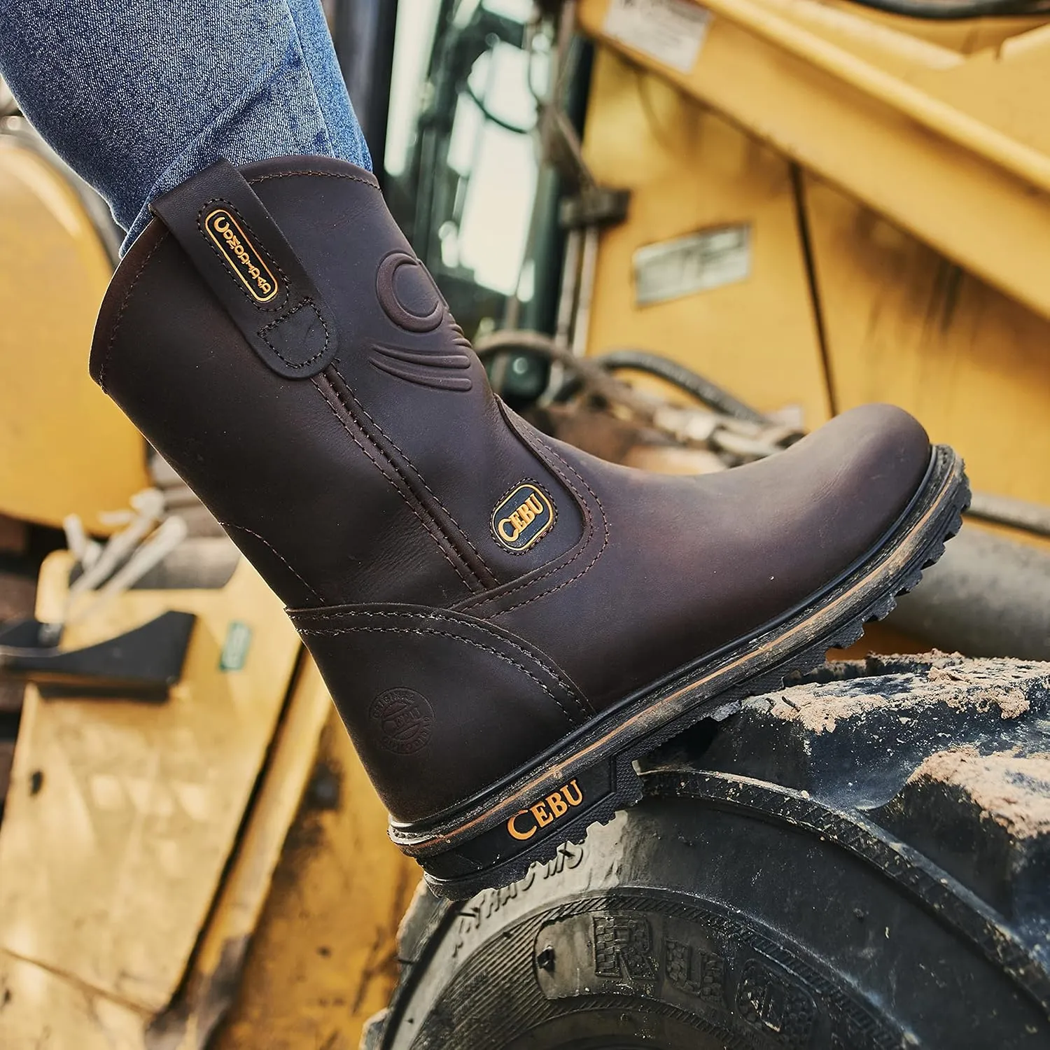 CEBU Men's Tractor Work Boots - 10 Inch