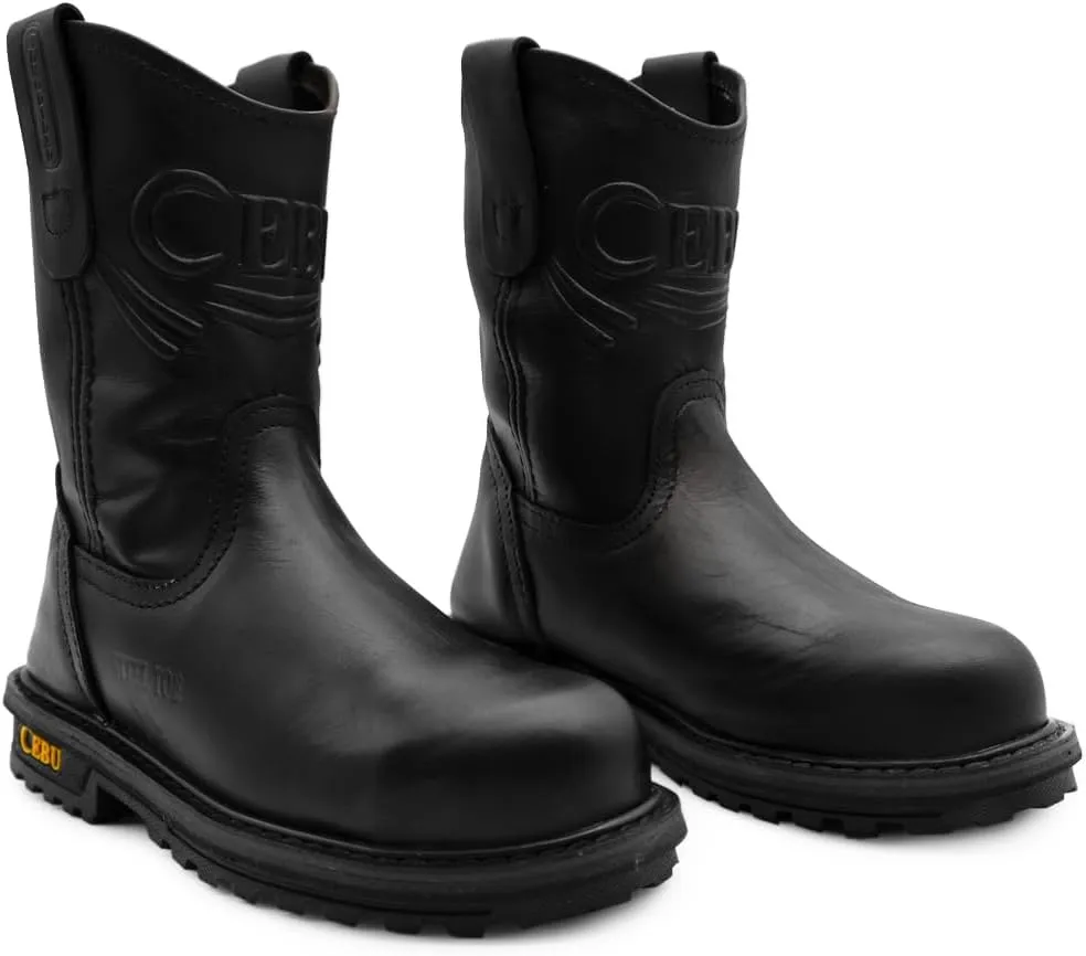CEBU Tractor Men's Steel Toe Work Boots Oil & Gas Resistant, Industrial & Construction Boots