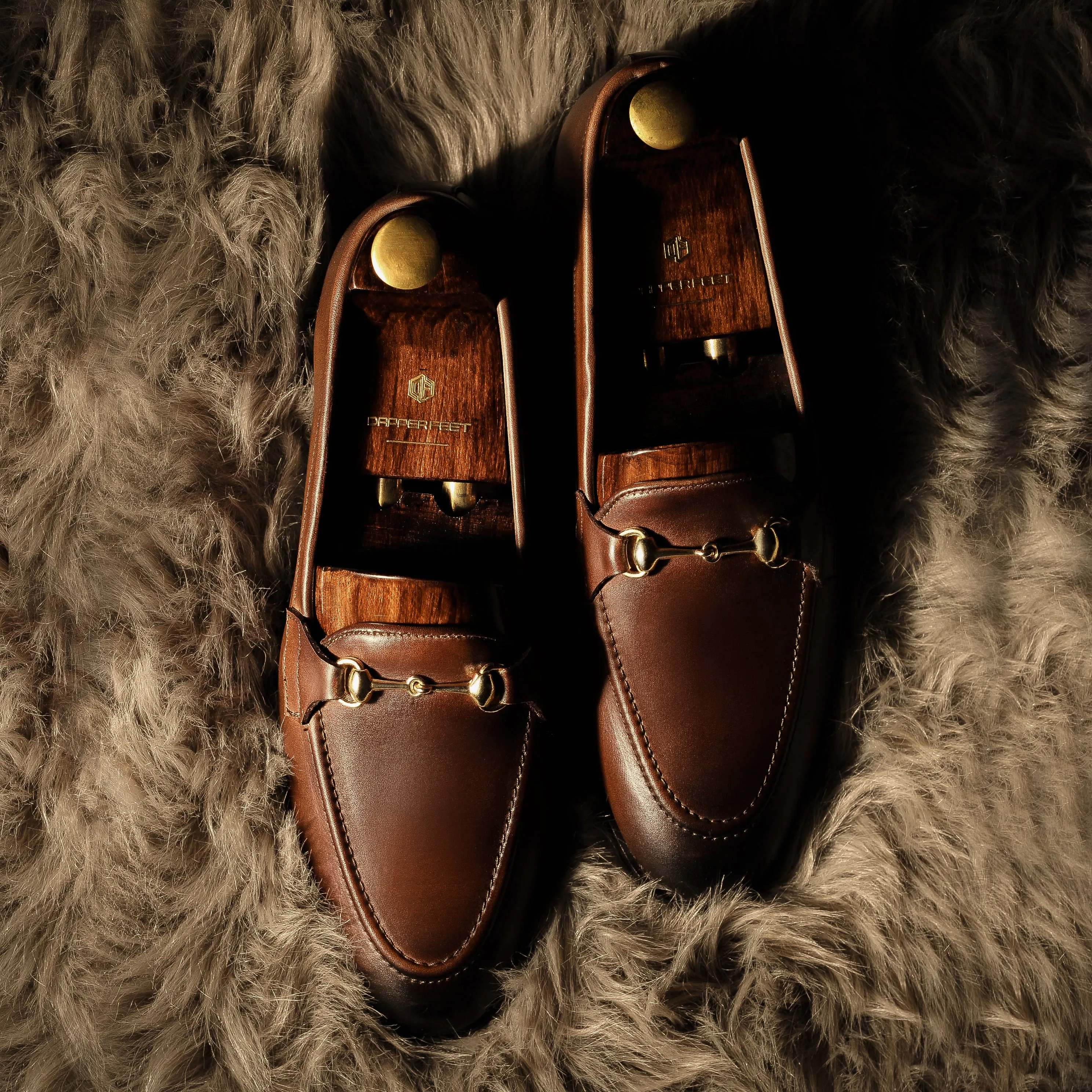 Charma Buckle Loafers – Brown