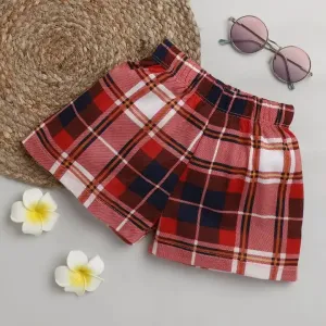 Checkered Printed Shorts