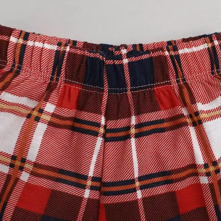 Checkered Printed Shorts
