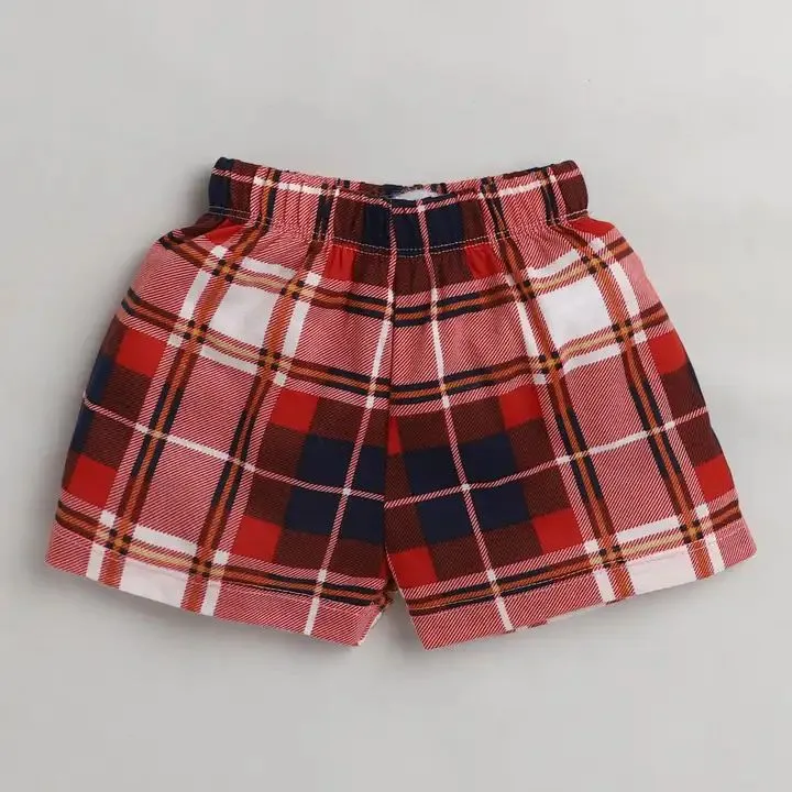 Checkered Printed Shorts
