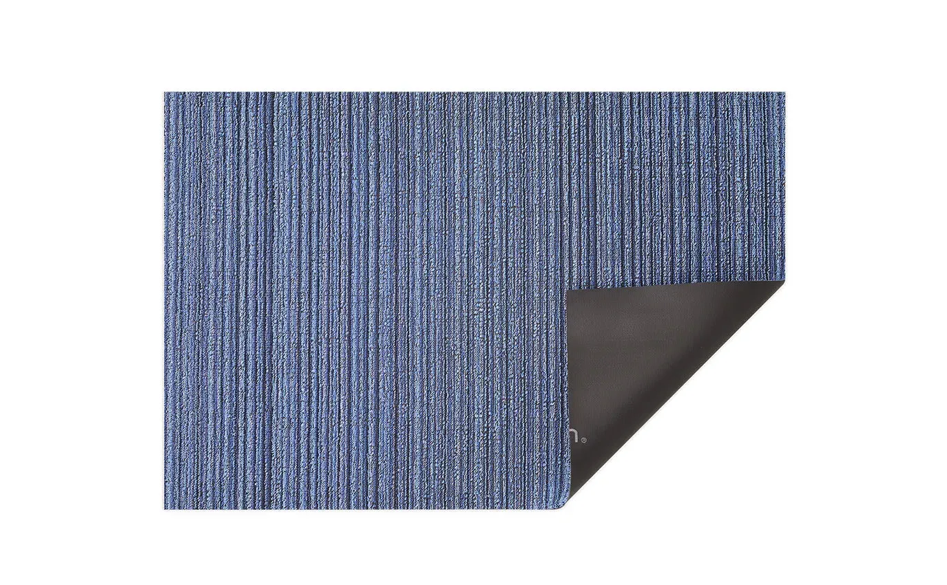 Chilewich Skinny Stripe Shag - Ocean