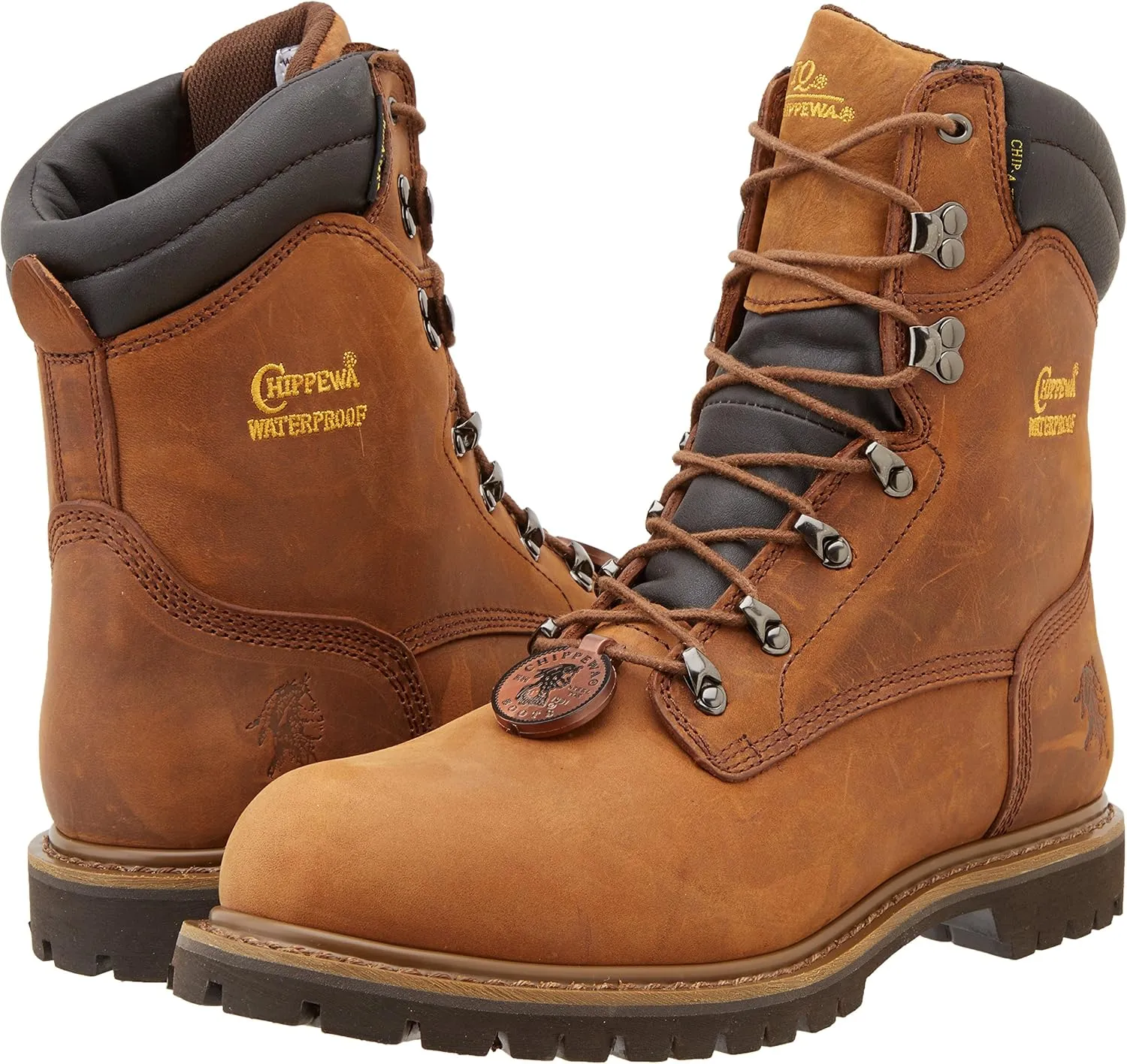 Chippewa Men's Heavy Duty Tough Bark Waterproof Insulation Steel Toe Boot