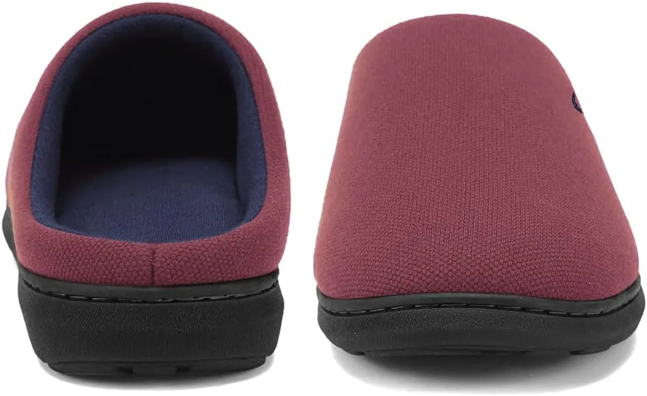 CIOR Unisex Men's and Women's Memory Foam Slippers Comfort Knitted Cotton-Blend Closed Toe Non-Slip House Shoes Removable & Double-sided Insoles Upgraded Version -U120WMT004-1205