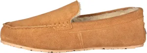 Clarks Mens Suede Moccasin Slippers Warm Cozy Indoor Outdoor Plush Faux Fur Lined Slipper For Men (11 M US, Cinnamon)