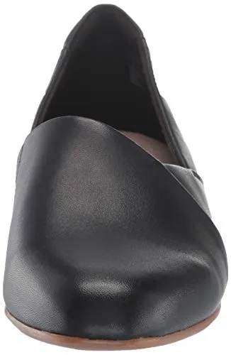 Clarks womens Juliet Palm Loafer, Black Leather, 6.5 US