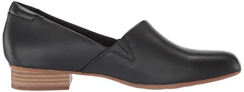 Clarks womens Juliet Palm Loafer, Black Leather, 6.5 US