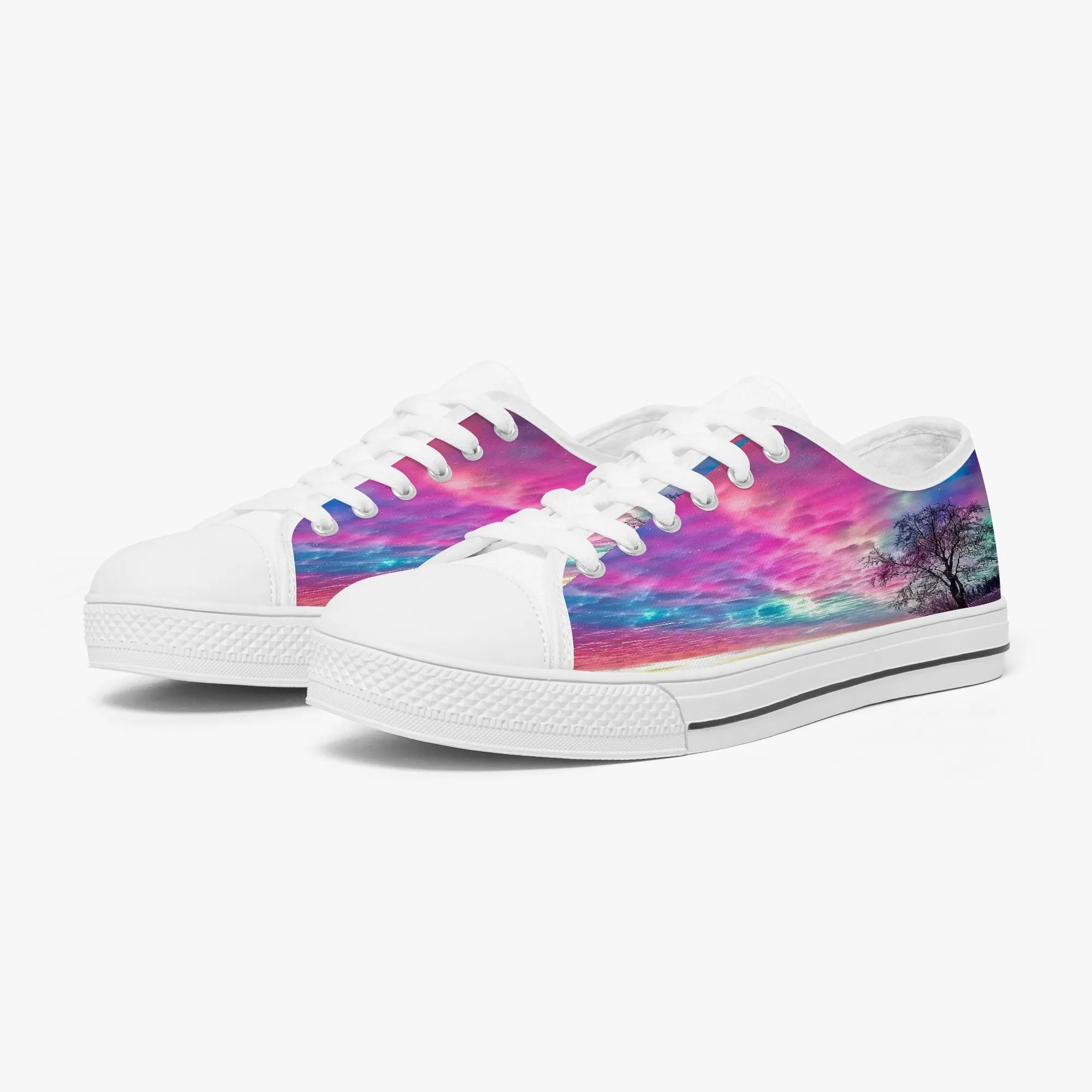 Colourful Clouds Classic Low-Top Canvas Shoes