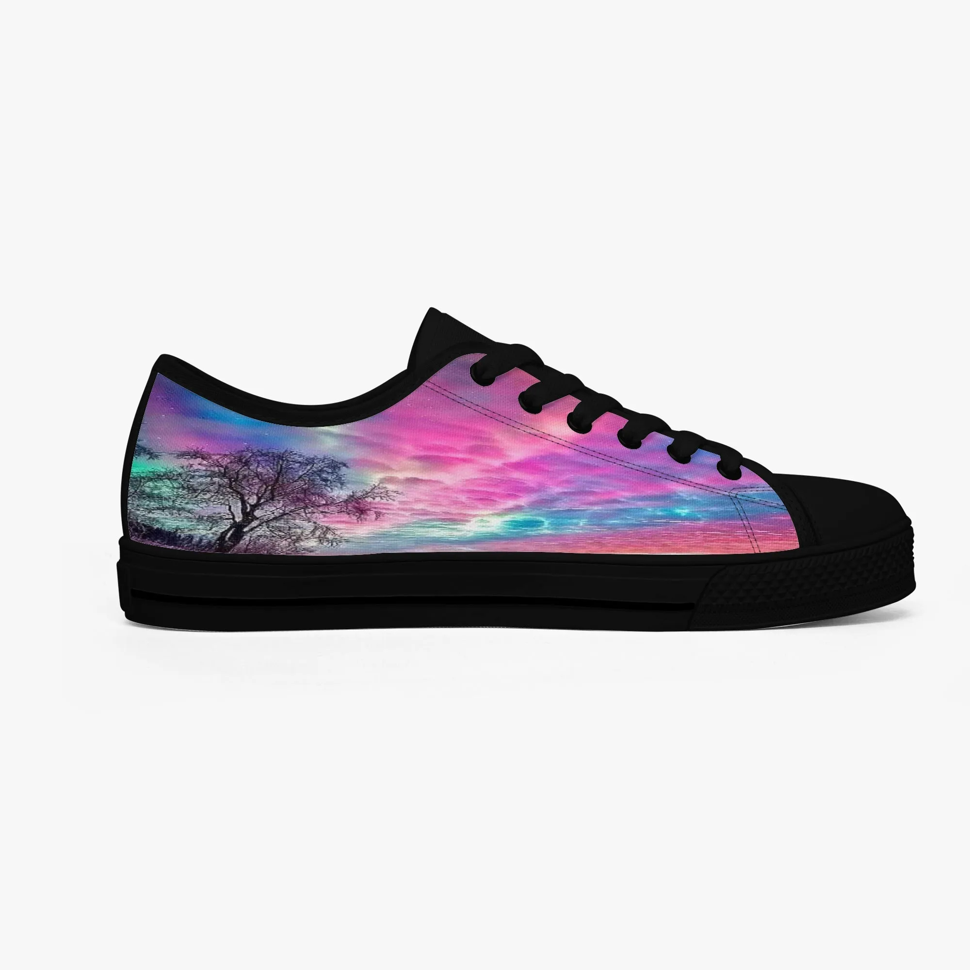 Colourful Clouds Classic Low-Top Canvas Shoes