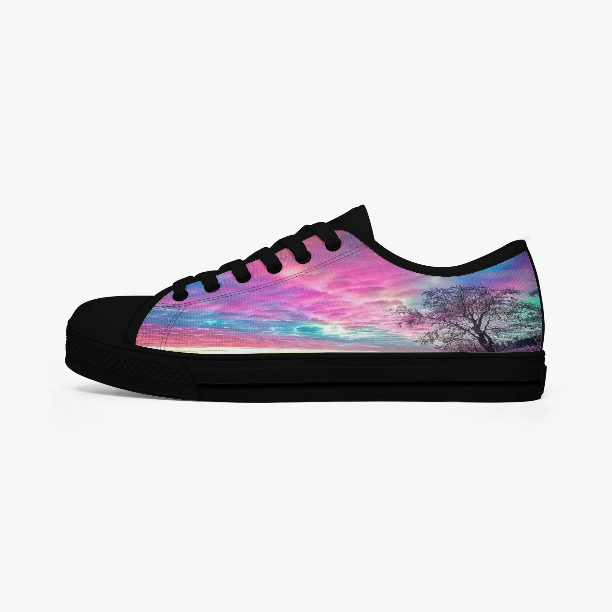 Colourful Clouds Classic Low-Top Canvas Shoes