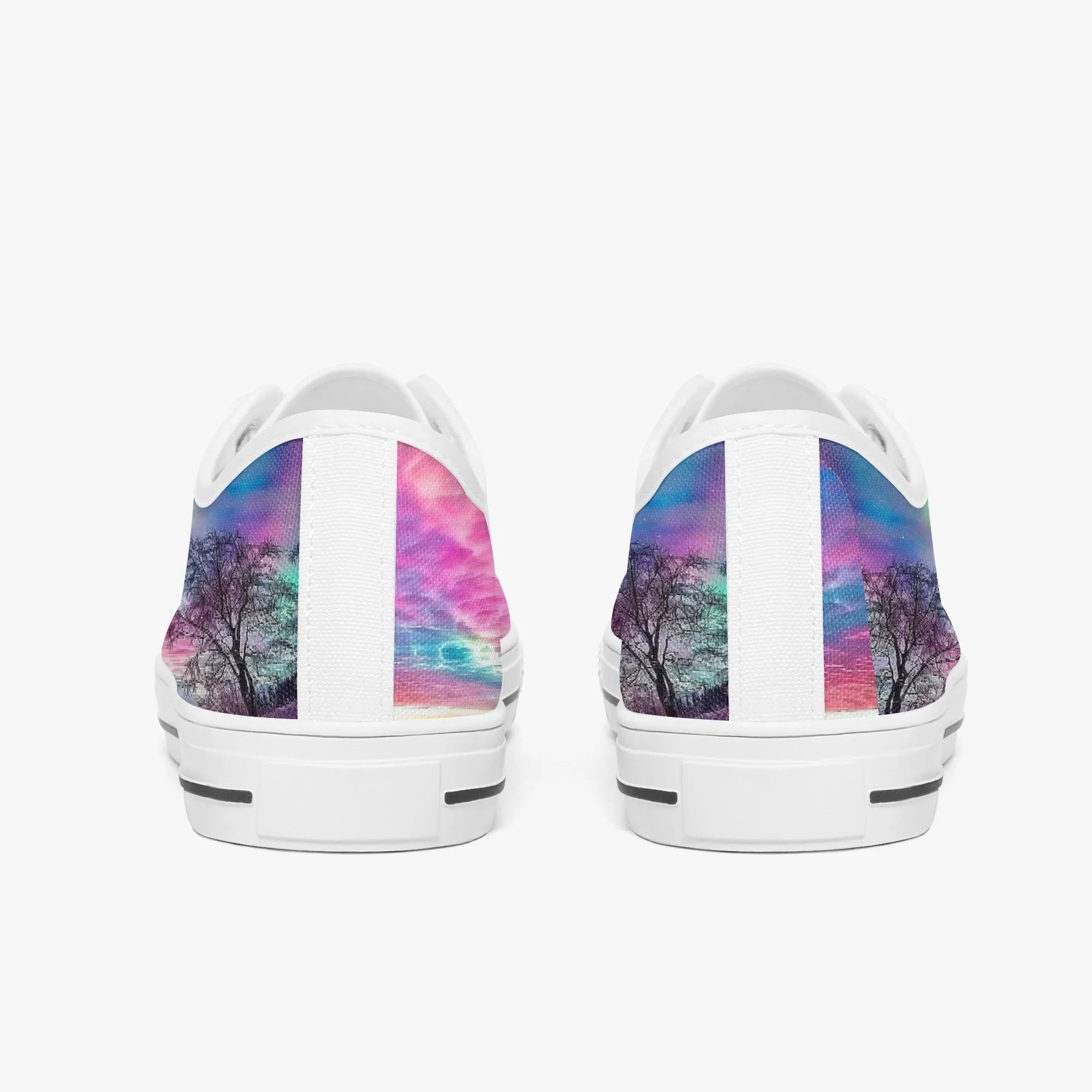 Colourful Clouds Classic Low-Top Canvas Shoes