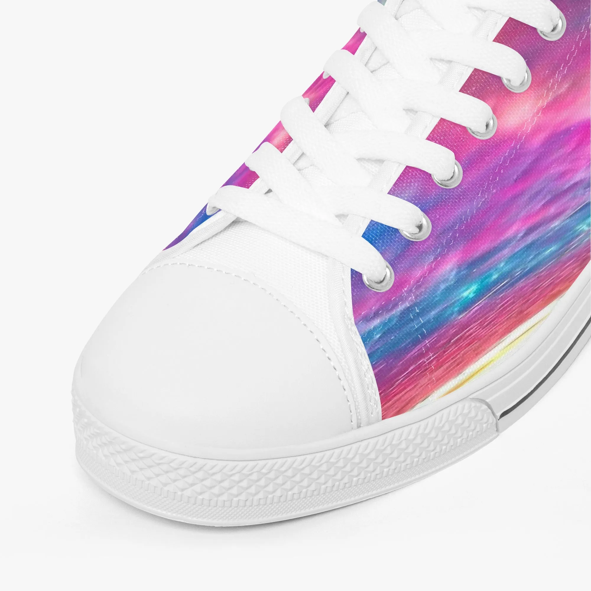 Colourful Clouds Classic Low-Top Canvas Shoes