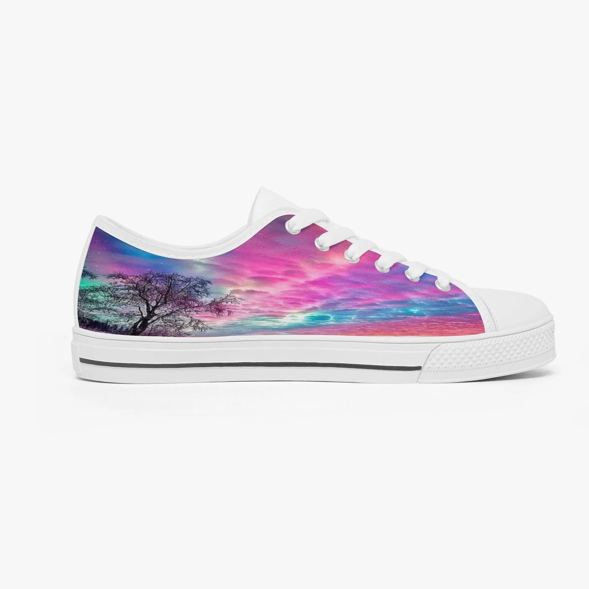 Colourful Clouds Classic Low-Top Canvas Shoes
