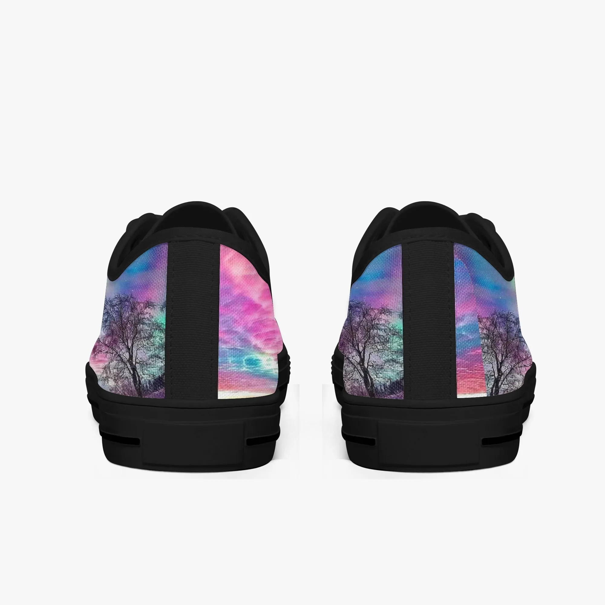 Colourful Clouds Classic Low-Top Canvas Shoes